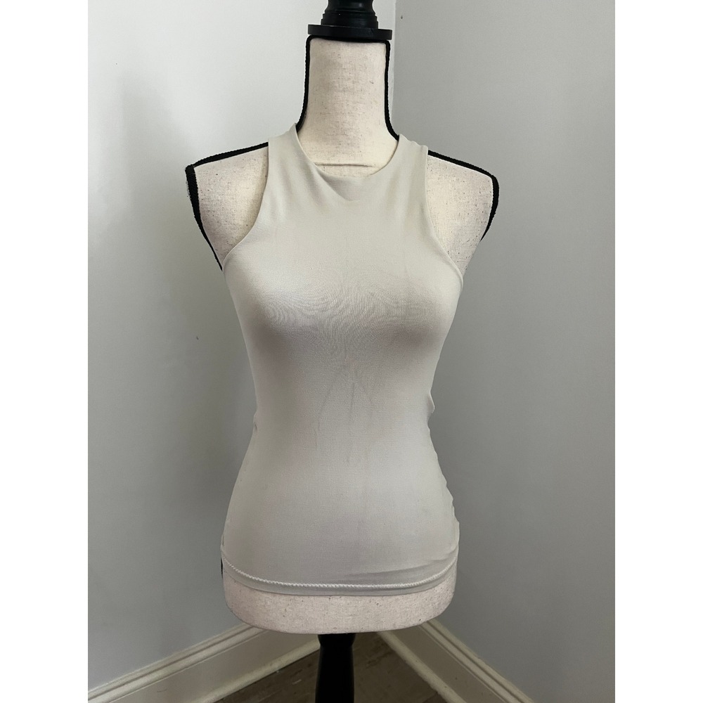 Aeropostale Seriously Soft Sculpt Tank Top XS Beige Shape Wear Minimalist Basics